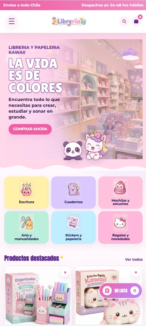 Web para librería
