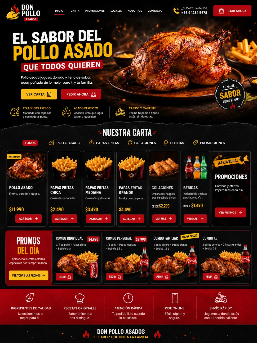 Web para local de comida